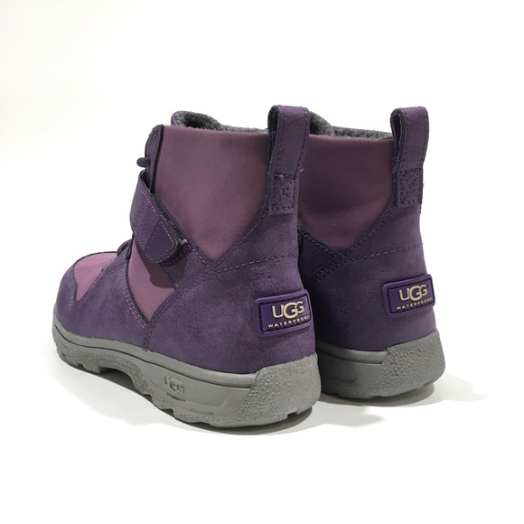 UGG KAYLEN WATERPROOF BOOTS -PURPLE SUEDE -YOUTH US 5 -NEW - Picture 6 of 8